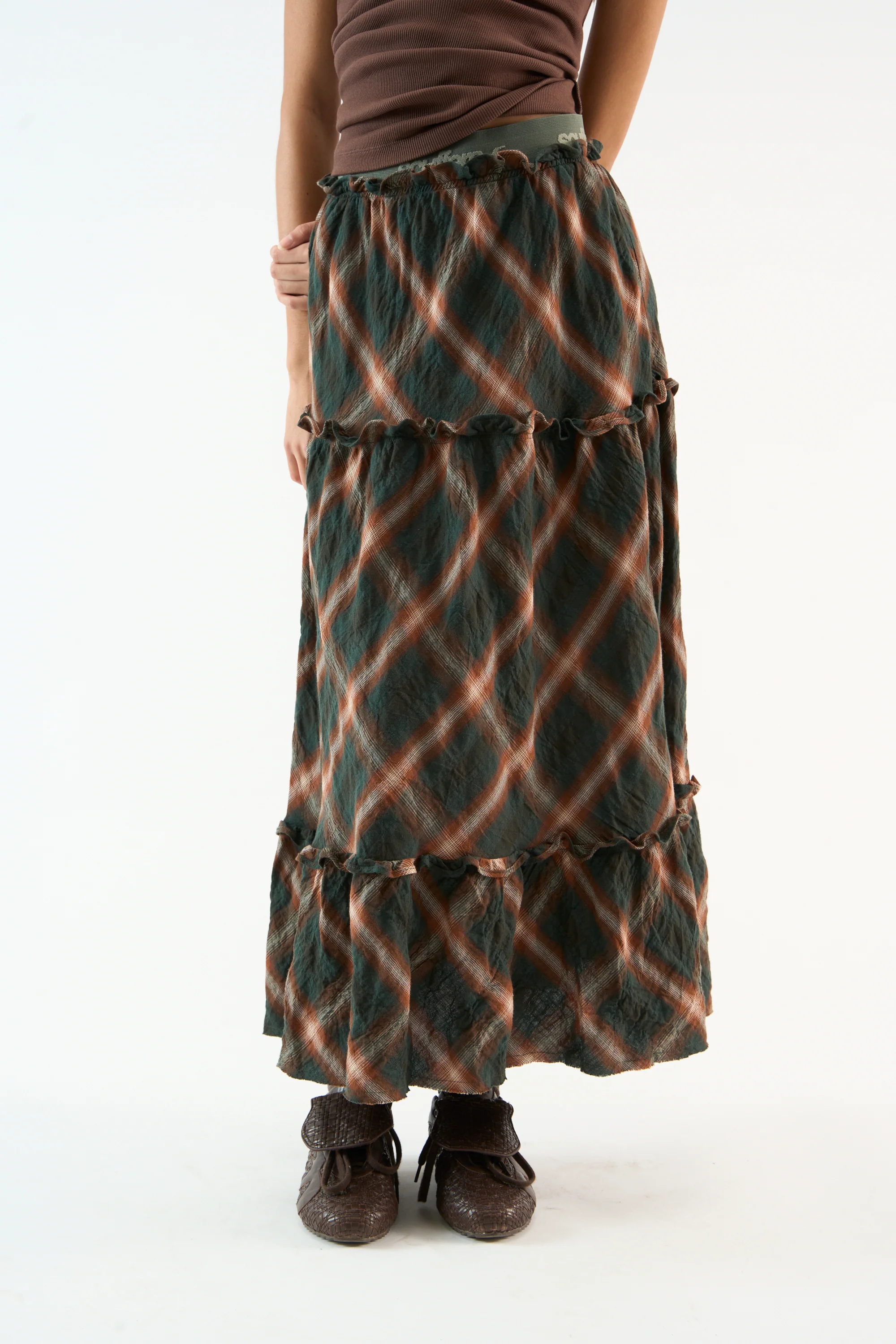 Tartan Midi Skirt - Image 5