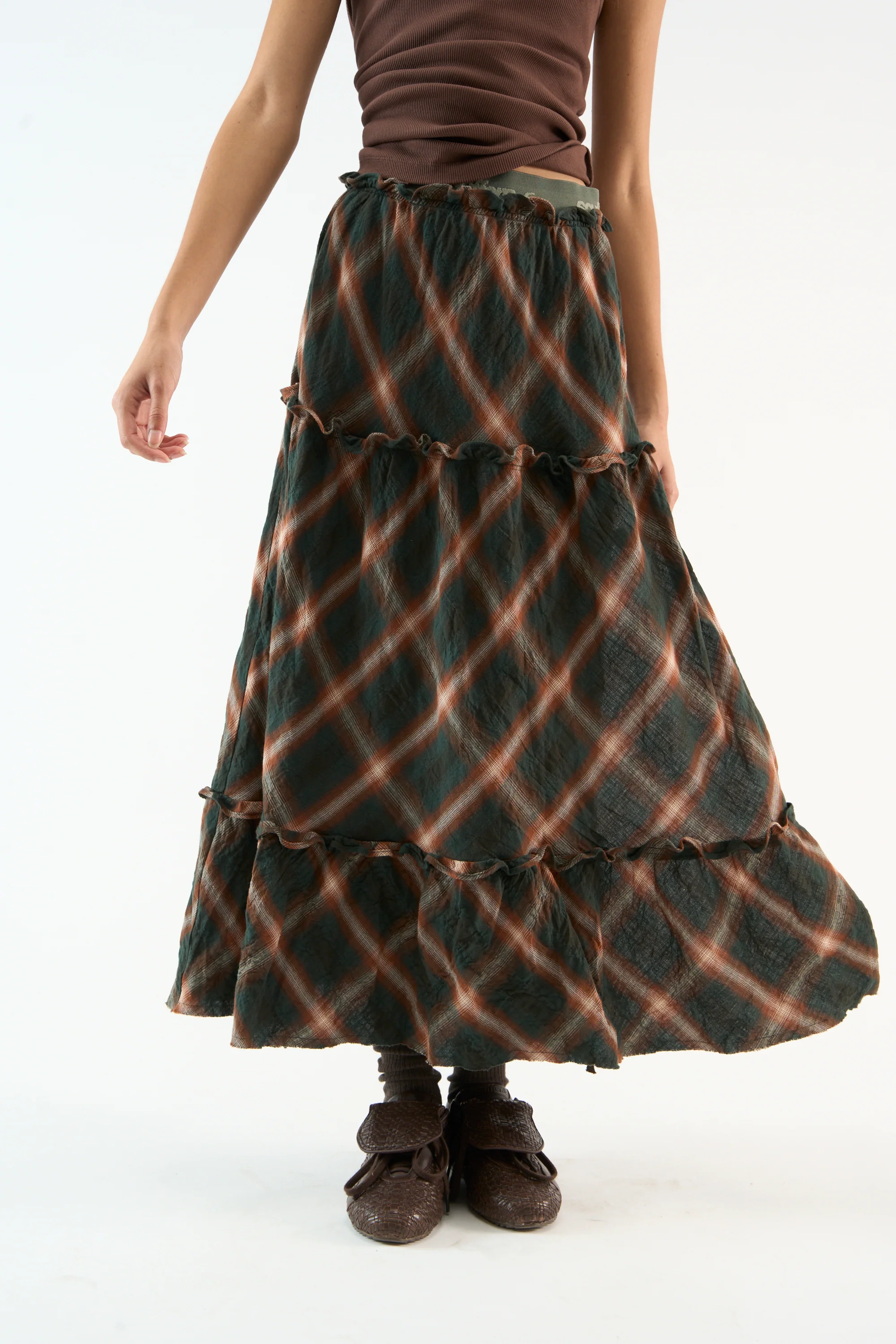 Tartan Midi Skirt - Image 6