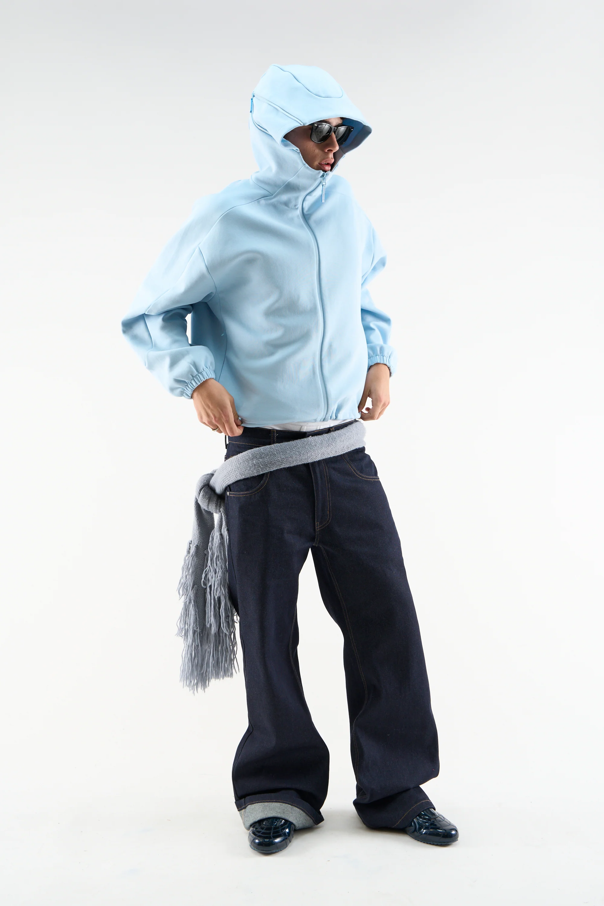Tech Light Blue Zip - Image 2