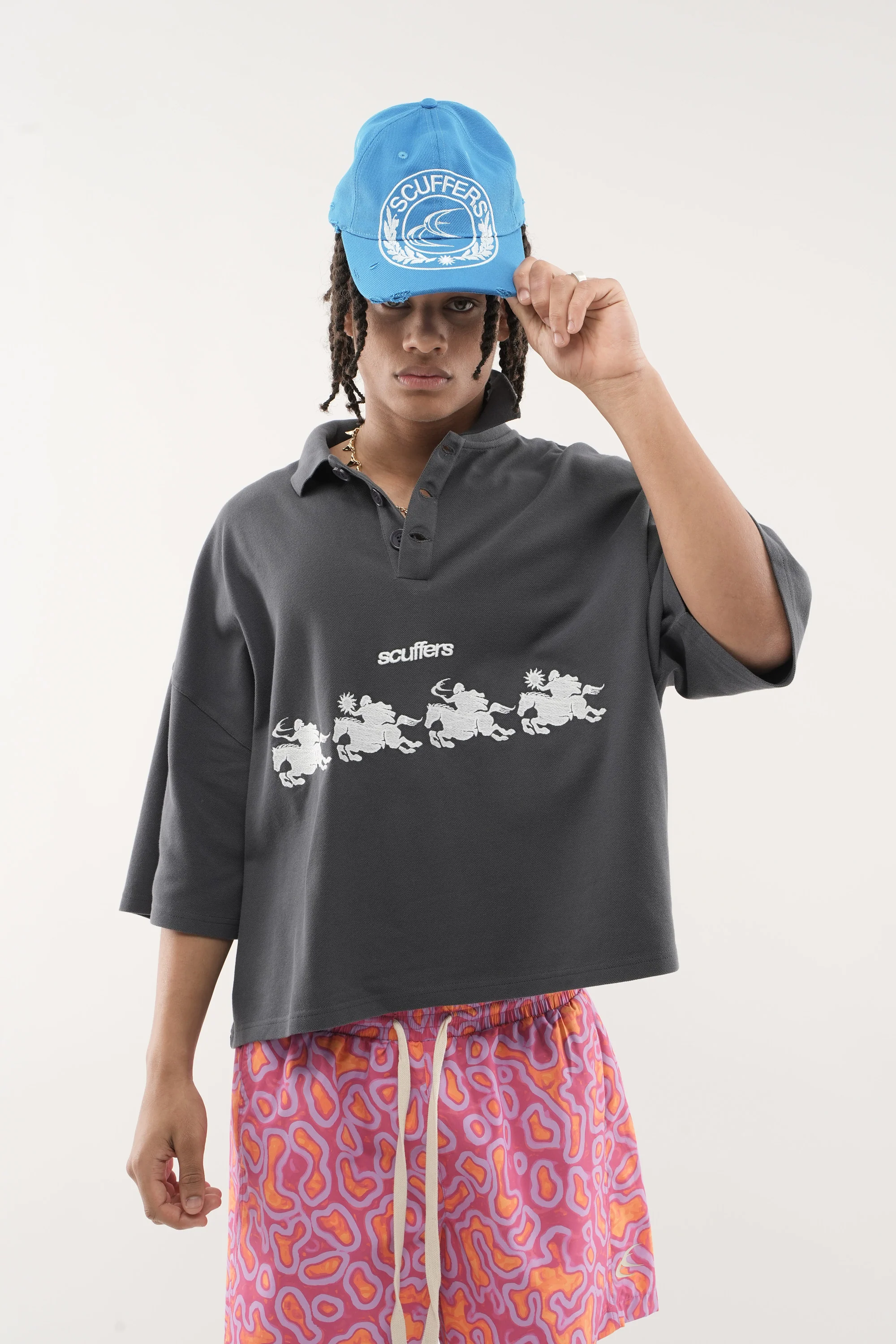 The Race Navy Polo - Image 4