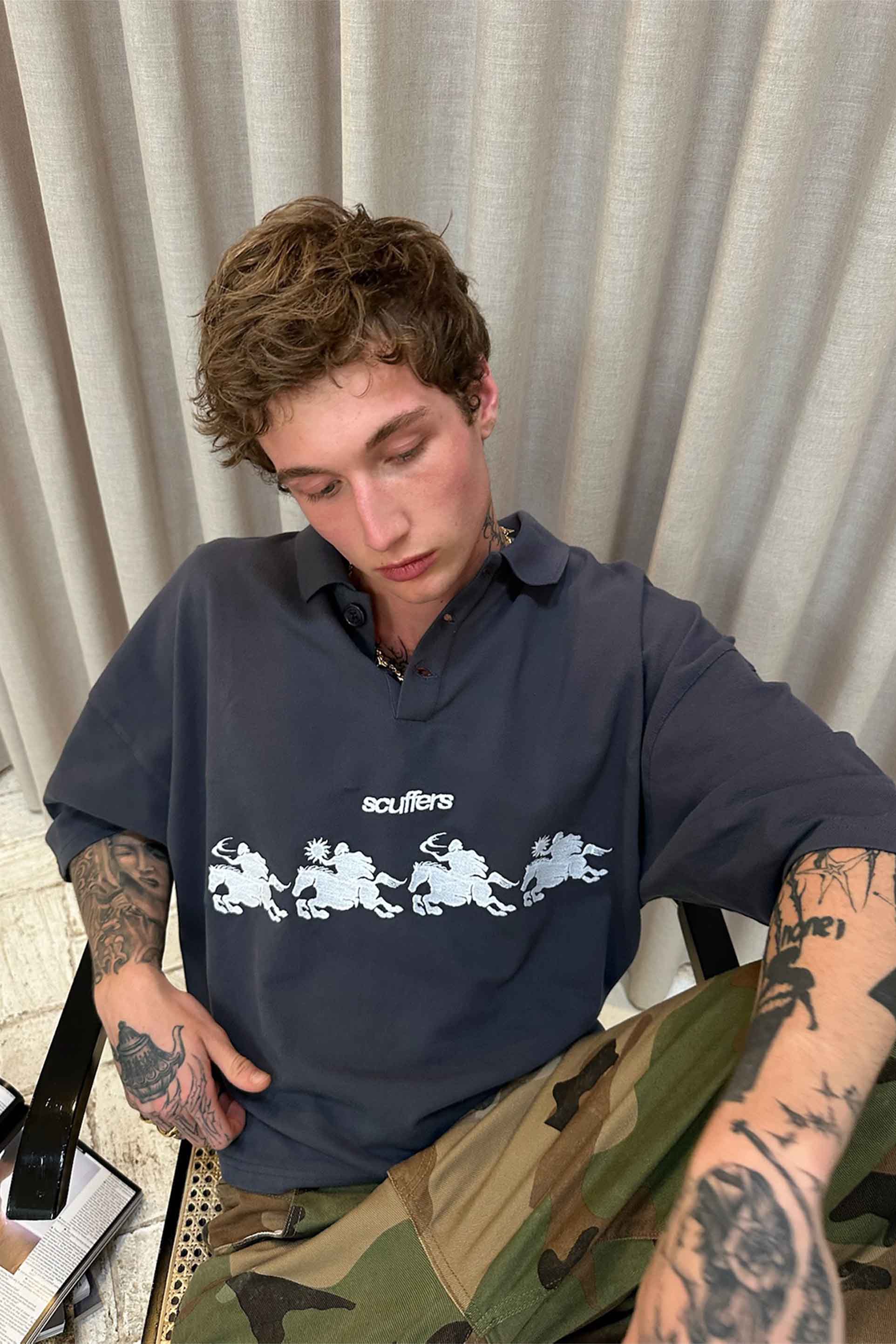 The Race Navy Polo - Image 6