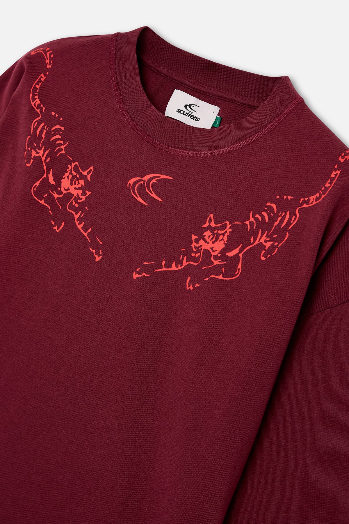Tiger Burgundy T-Shirt - Image 6