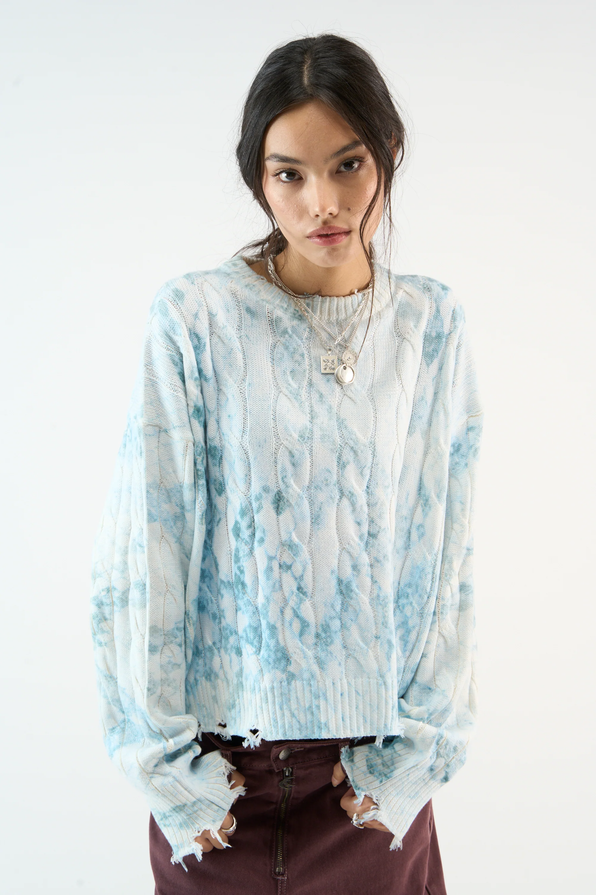 Trench Blue Snake Knit