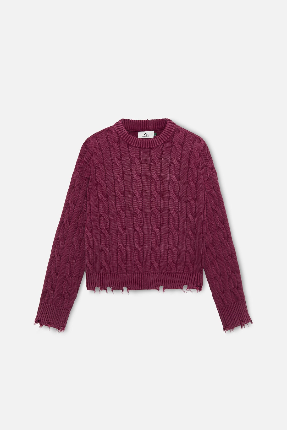 Trench Jersey Burgundy - Image 3