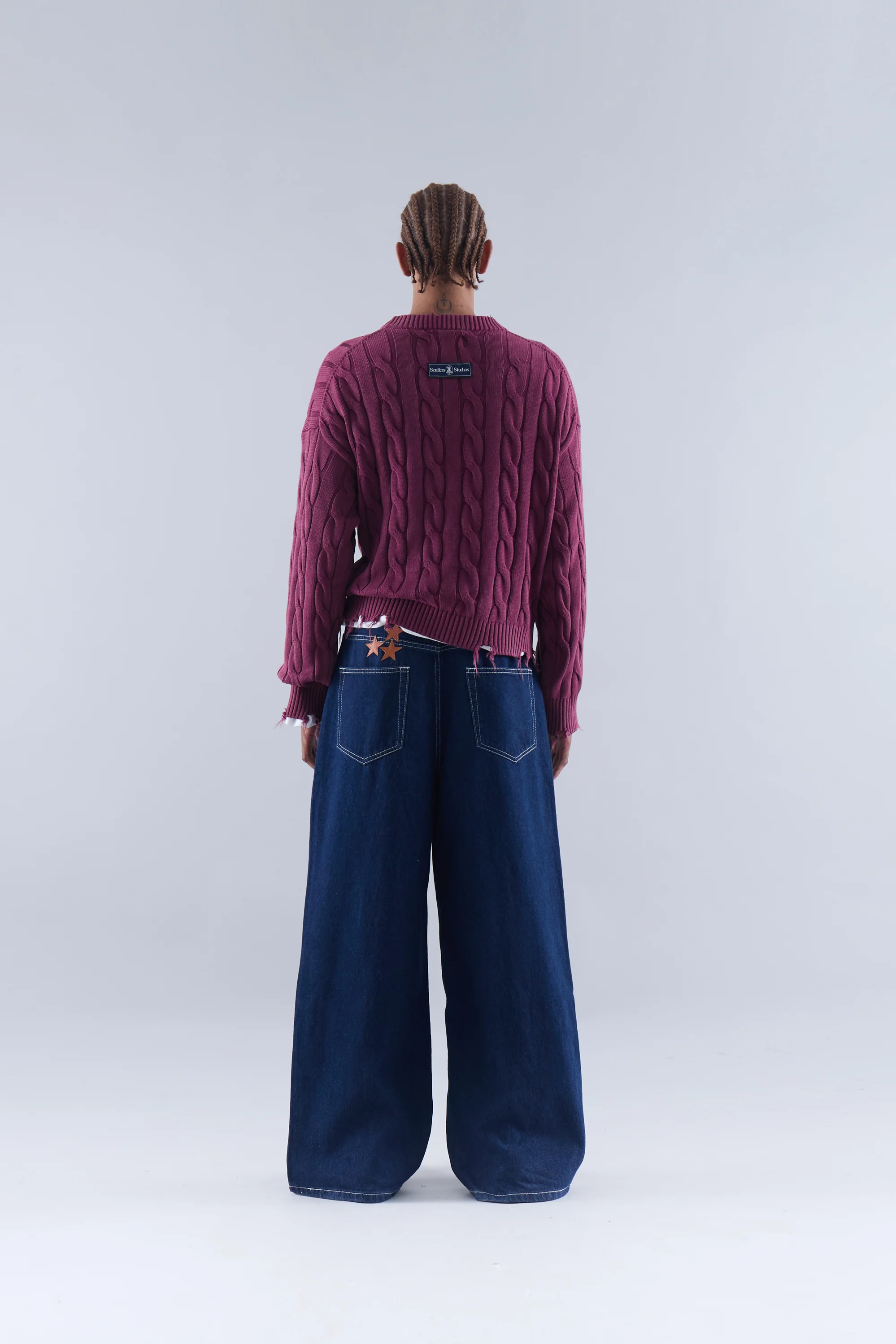 Trench Jersey Burgundy - Image 6