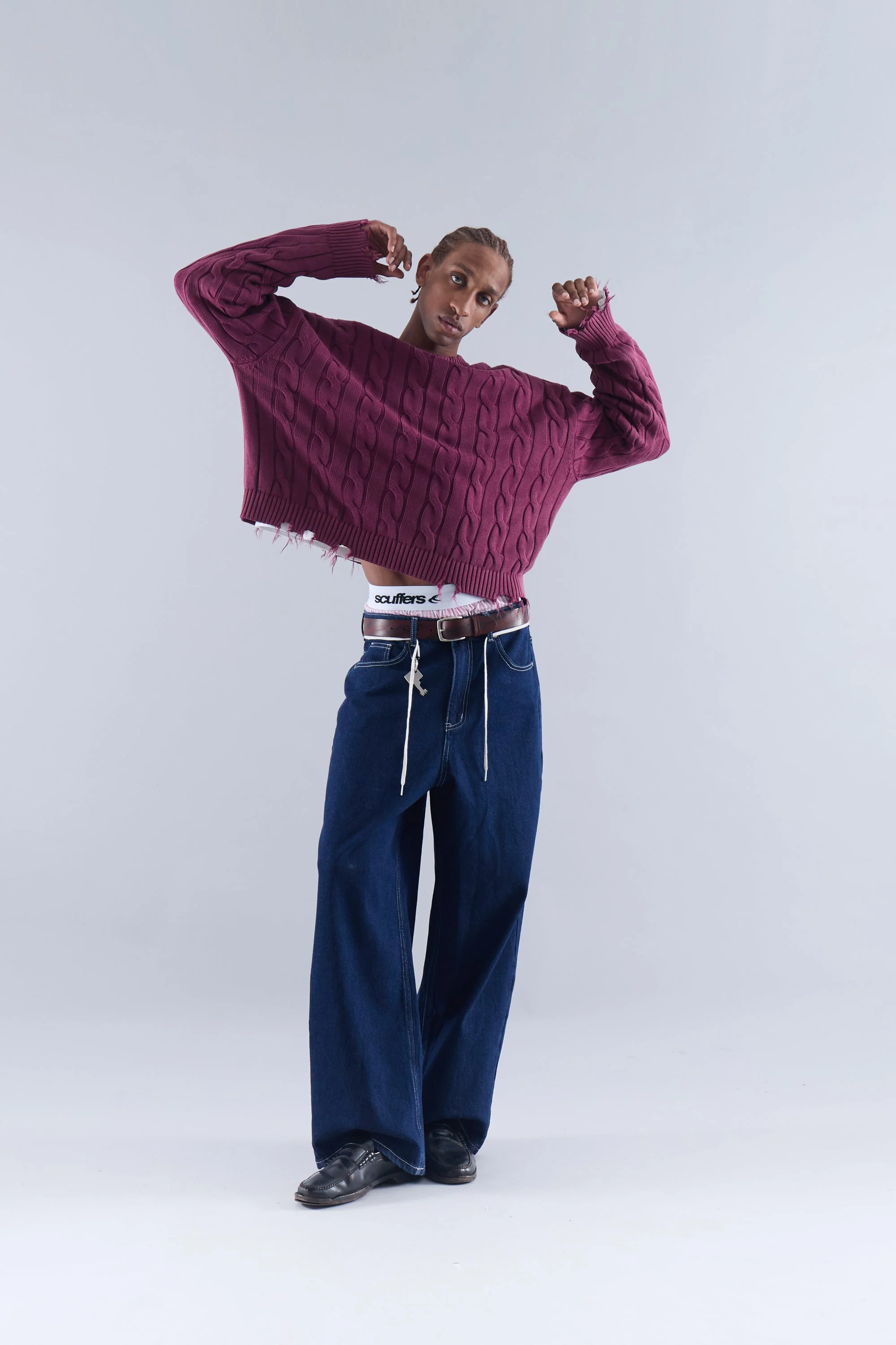 Trench Jersey Burgundy - Image 7