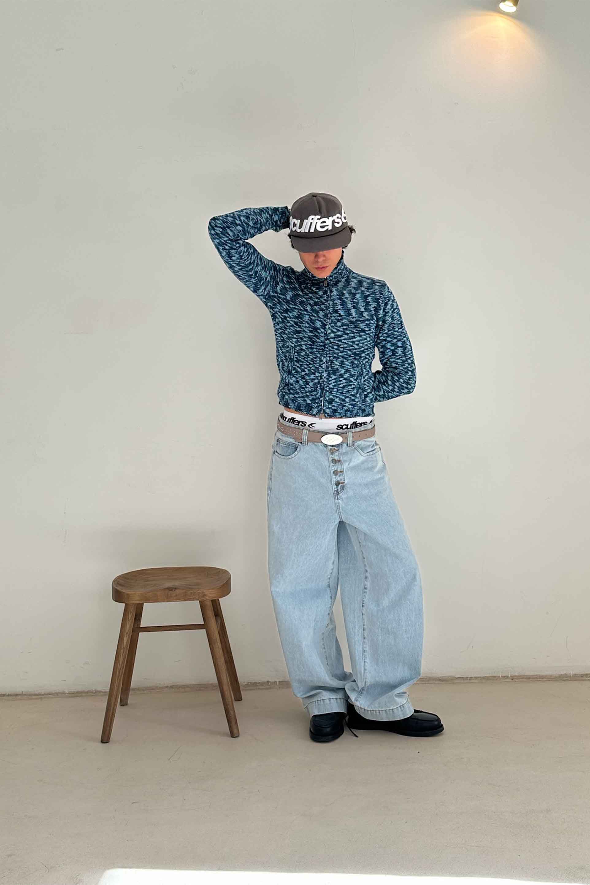 Tropic Blue Knit Zipper - Image 3