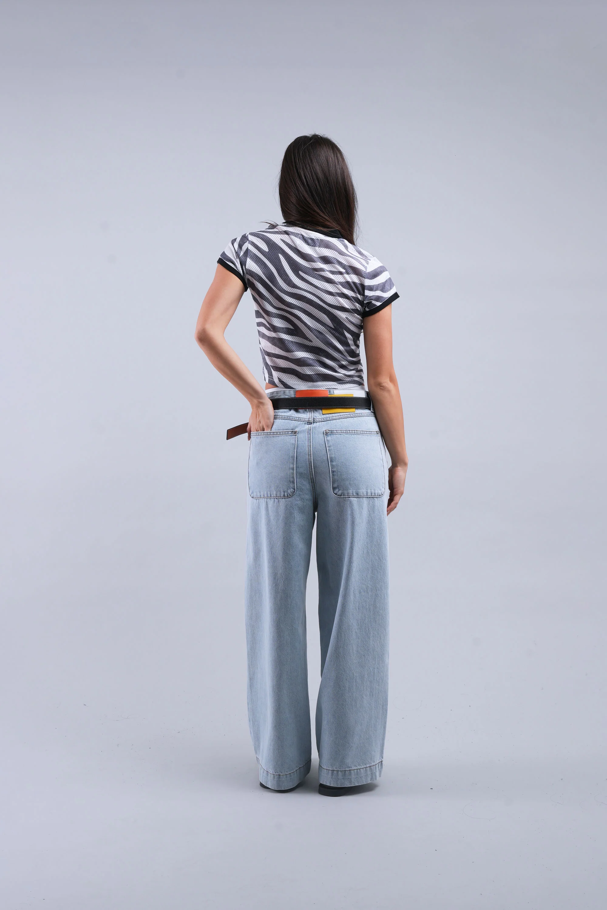 Tropical Light Blue Pants - Image 5