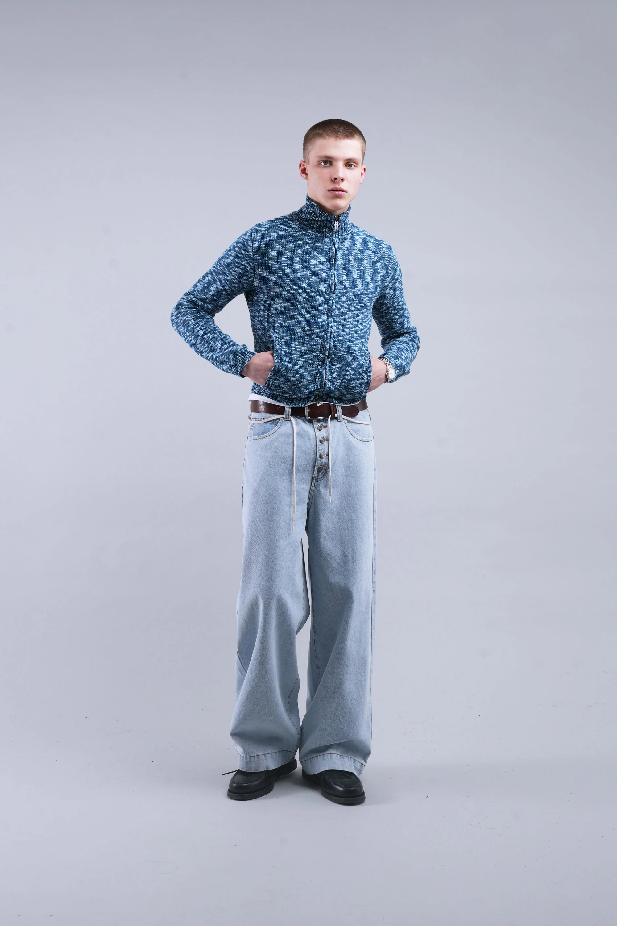 Tropical Light Blue Pants - Image 8