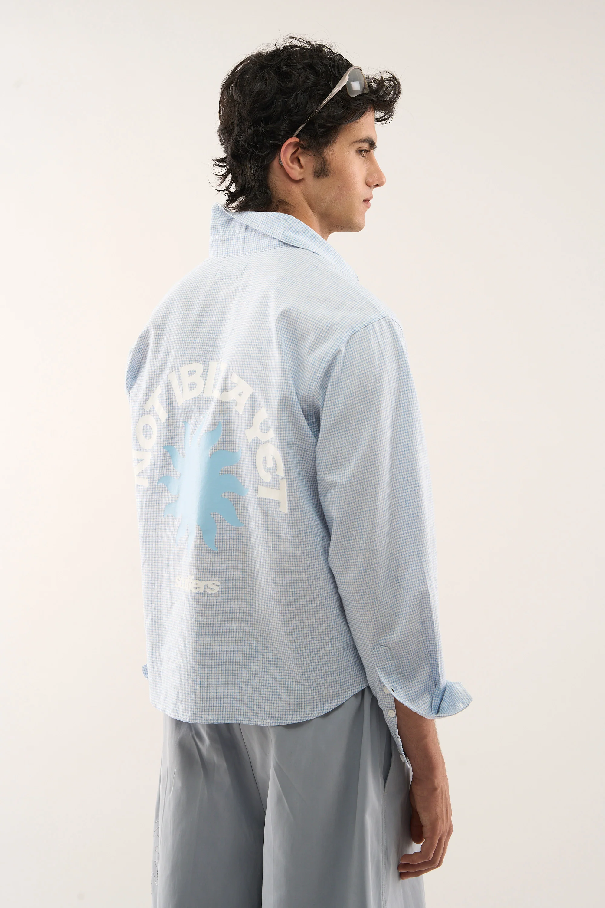 Twin Checkered Blue Shirt - Image 6