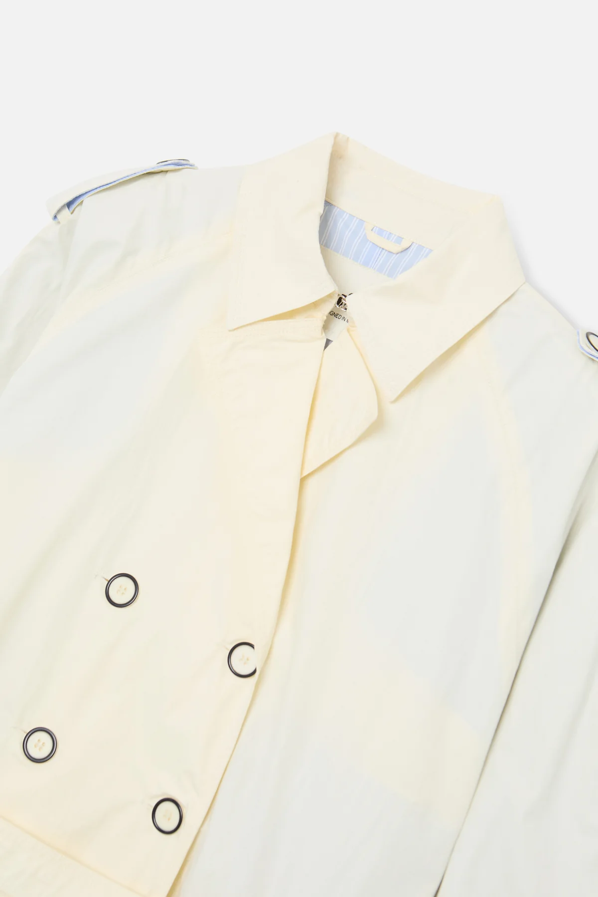 Vichy Ecru Trench Coat - Image 8