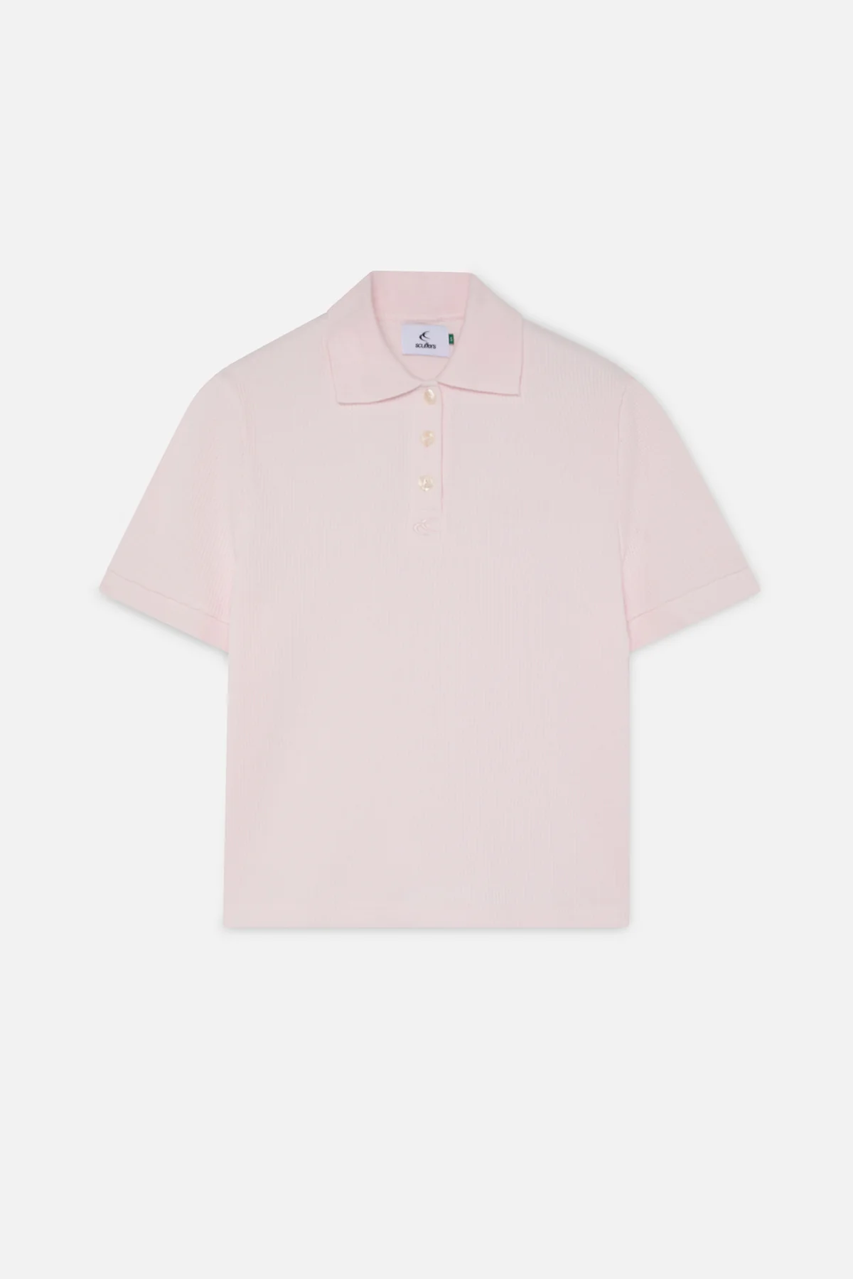 Waffle Pink Polo