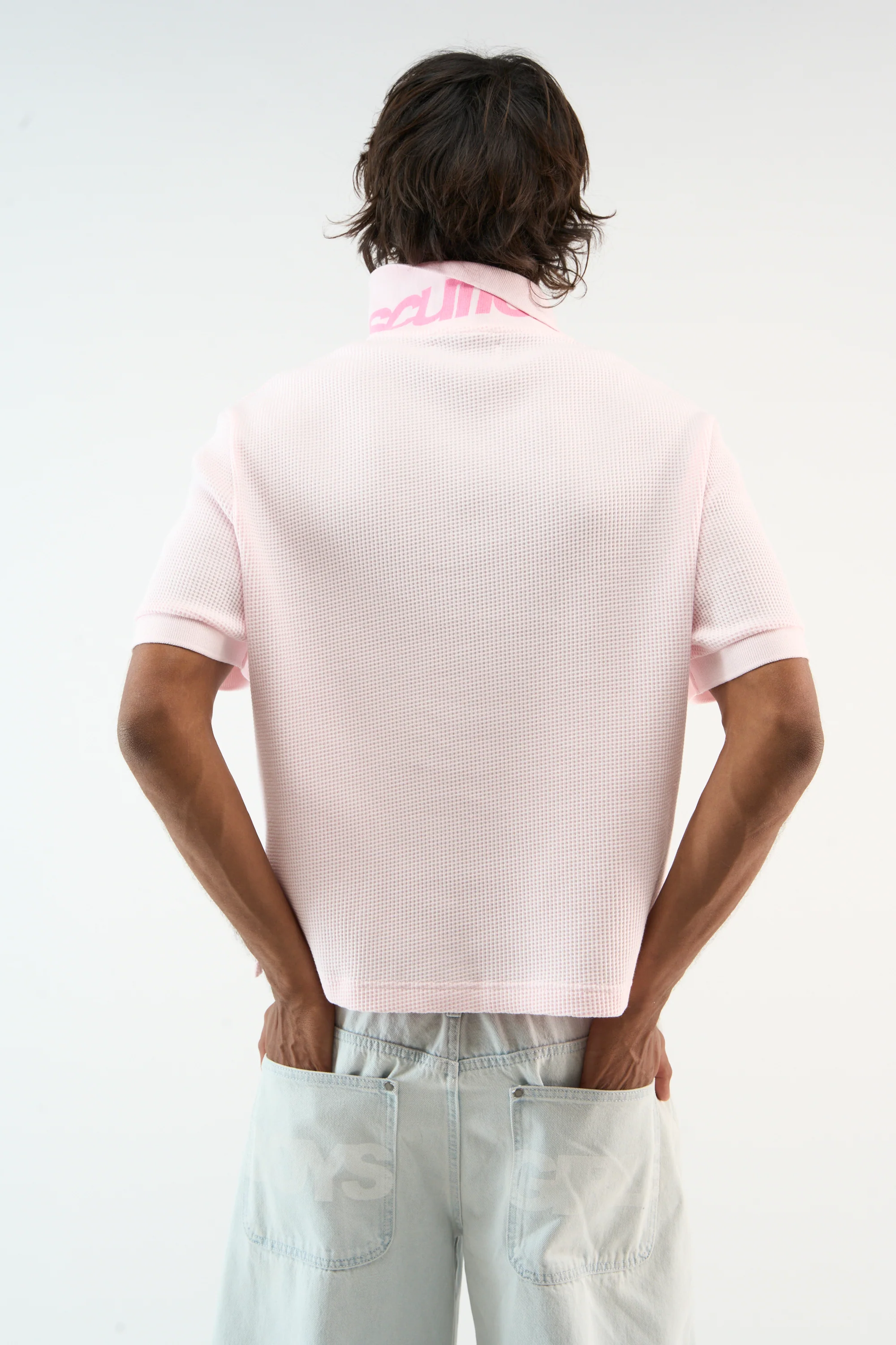 Waffle Pink Polo - Image 4