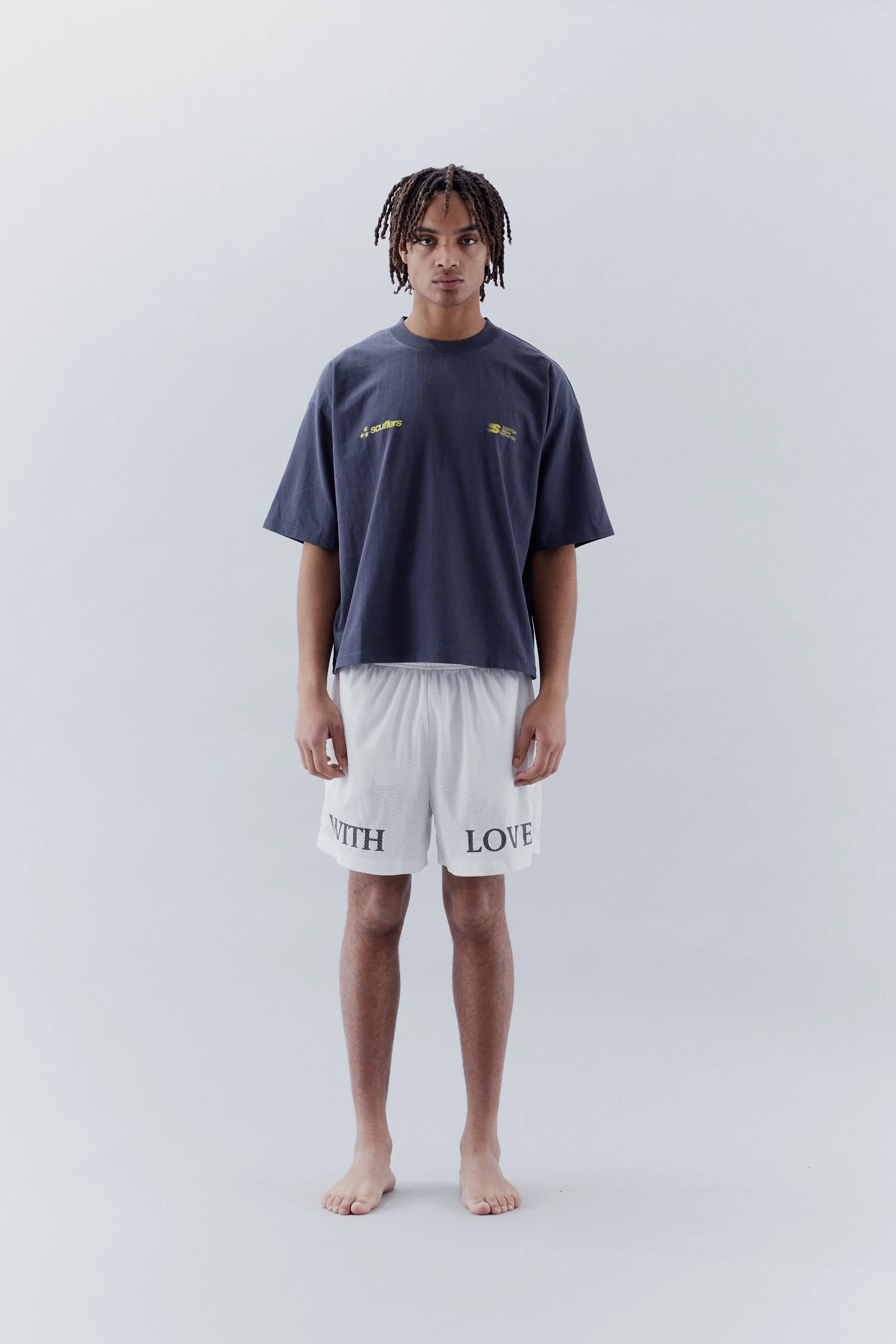 With Love Mesh White Shorts - Image 3