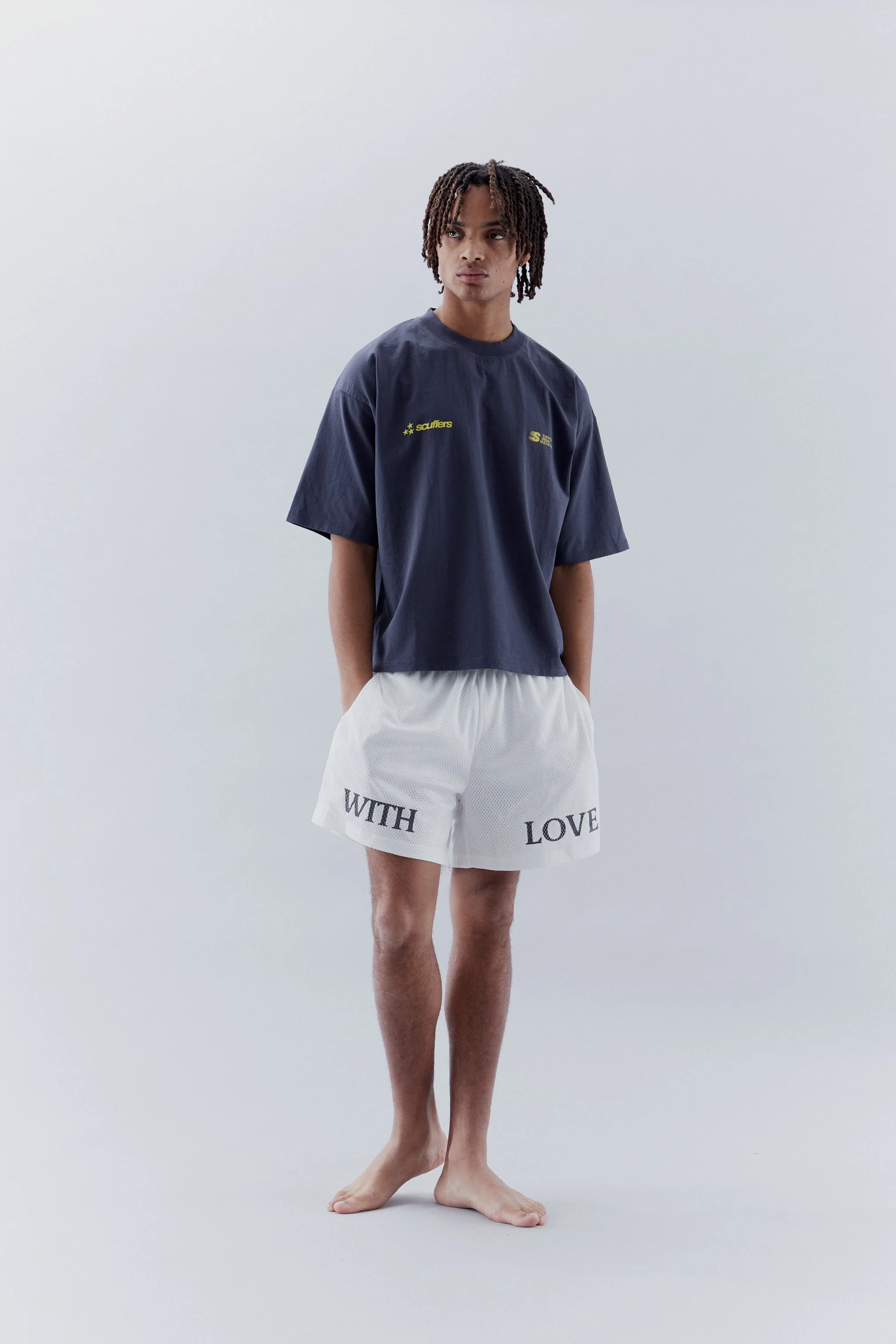 With Love Mesh White Shorts - Image 6